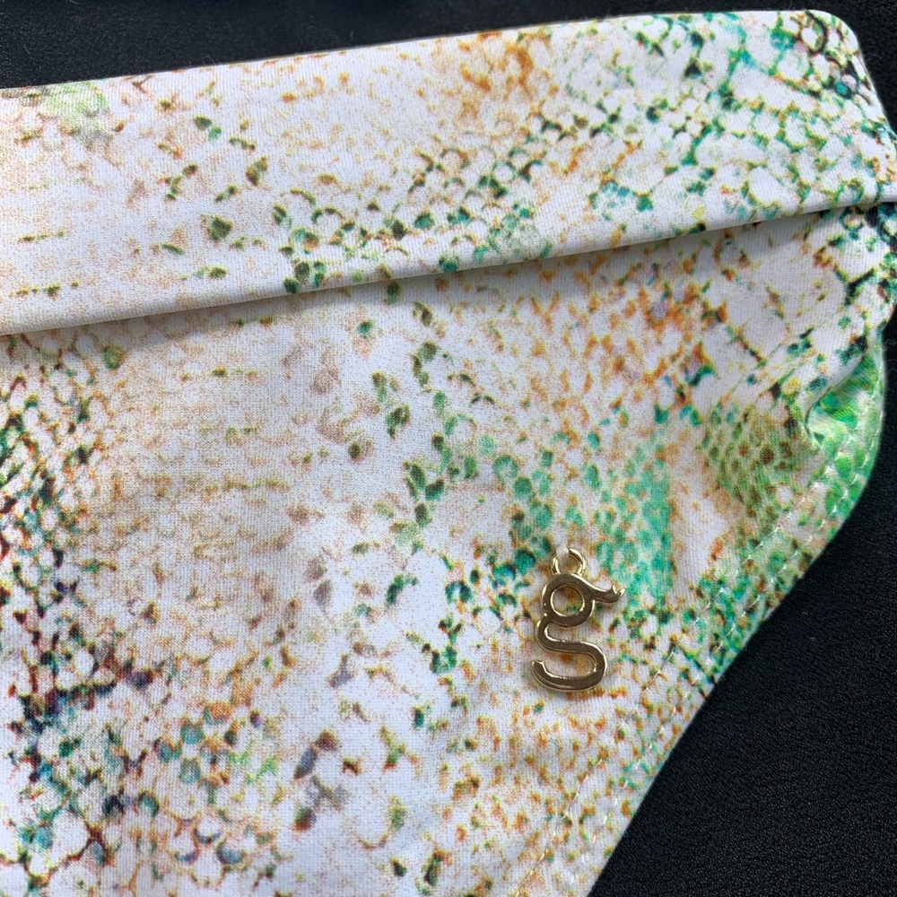 Guria Flip Full Bikini Bottom Green Snake Reptile - Picture 5 of 8